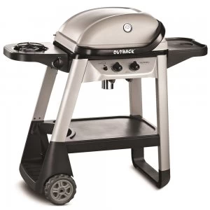 Image of Outback Excel 310 2-Burner Gas Trolley BBQ with Side Burner