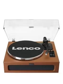 Image of Lenco Ls-430Bn Turntable With Built-In Speakers - Brown