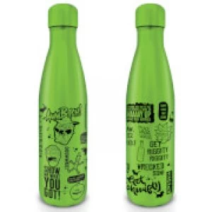 Image of Rick and Morty (Quotes) Metal Drinks Bottle