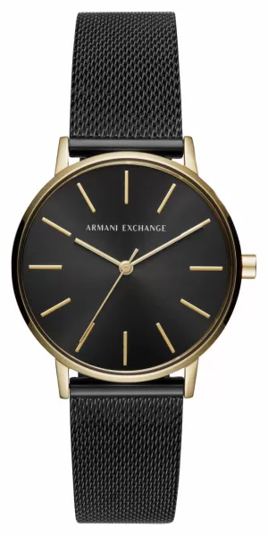 Image of Armani Exchange AX5548 Womens Black Dial Black Watch