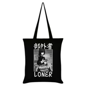 Image of Tokyo Spirit Loner Tote Bag (One Size) (Black/White)