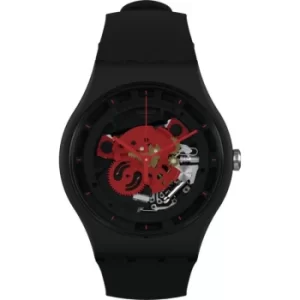Image of Unisex Swatch Time To Red Big Bioceramic Watch