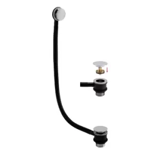 Image of Push Button Bath Waste & Overflow - Chrome