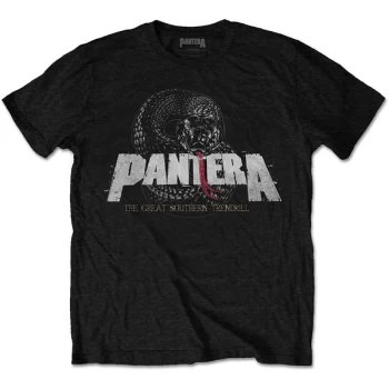 Image of Pantera - Snake Logo Unisex Medium T-Shirt - Black