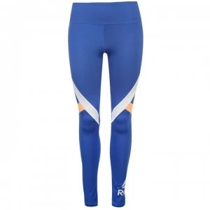 Image of Reebok Logo Tights Ladies - Crush Cobalt