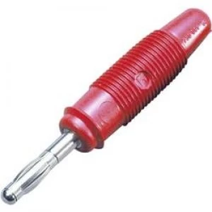Image of Straight blade plug Plug straight Pin diameter 4mm Red SKS Hi