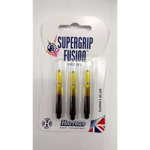 Image of Harrows Supergrip Fusion Shafts Midi Black/Aqua