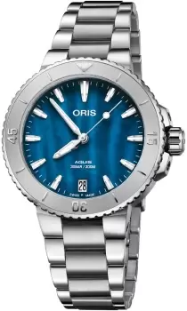 Image of Oris watch Aquis Date Aegean Blue