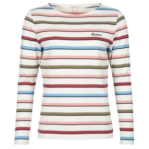 Image of Barbour Womens Hawkins Top Cloud Stripe 10