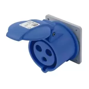 Image of Abb 32A Blue Site Panel Socket