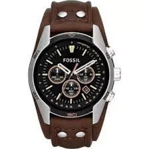 Image of Fossil Men Coachman Chronograph Brown Leather Watch