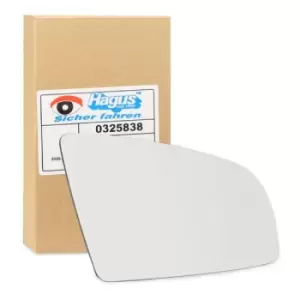Image of VAN WEZEL Wing Mirror Glass AUDI 0325838 8E0857536C,8E0857536D