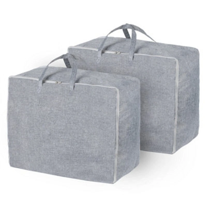 Image of LIVIVO Deluxe Clothing Storage Bags - Set of 2 Grey