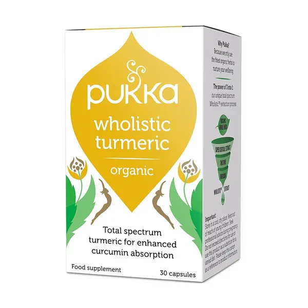 Image of Pukka Wholistic Turmeric Capsules x30