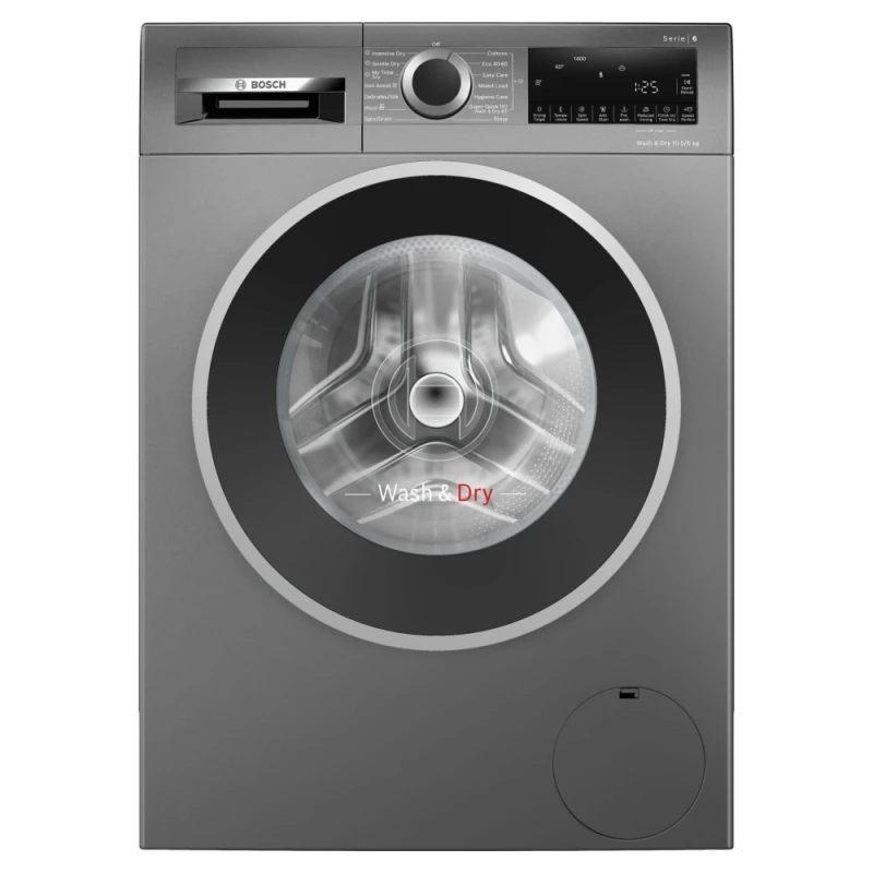 Image of Bosch WNG254R1GB Series 6 10.5kg Wash 6kg Dry 1400RPM Washer Dryer - Graphite WNG254R1GB Graphite