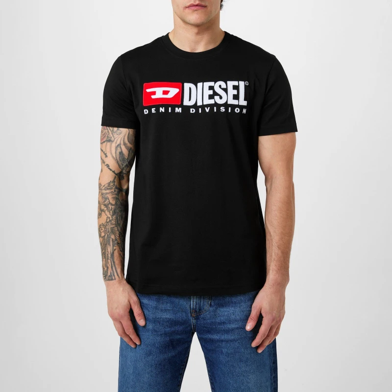 Image of Diesel Denim Division T Shirt - Black S