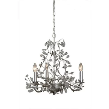 Image of Linea Verdace Lighting - Linea Verdace Michelan 3 Light Multi Arm Chandeliers Brushed Silver