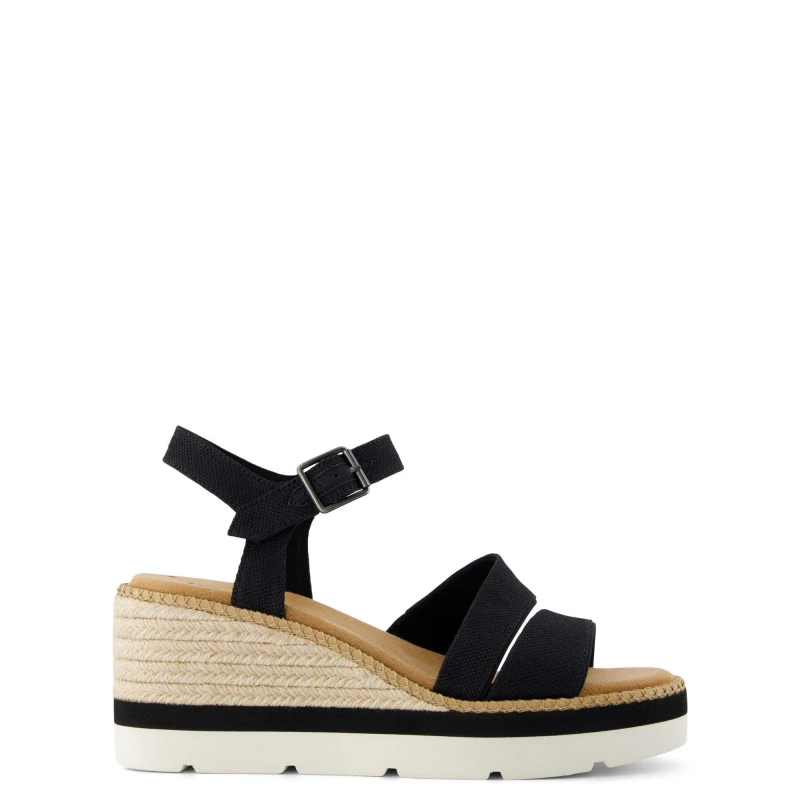 Image of TOMS Womens Darya Sandal in Black Size: 5 Black Female 5
