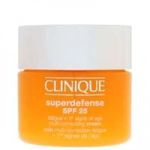 Image of Clinique Superdefense Fatigue + 1st Signs of Age Multi-Correcting Cream for Very Dry to Dry Combination Skin SPF25 50ml
