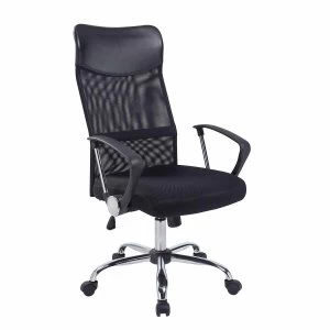 Image of TC Office Carlos High Back Mesh Chair, Black