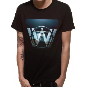 Image of Westworld - Vetruvian Woman Mens Small T-Shirt - Black
