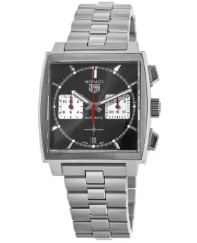 Image of Tag Heuer Monaco Chronograph Black Dial Stainless Steel Mens Watch CBL2113.BA0644 CBL2113.BA0644