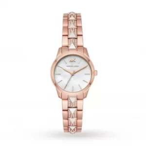 Image of Runway Rose Gold Mother of Pearl Tone Ladies Watch