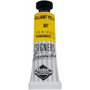 Image of Daler-Rowney 136005607 Designers' Gouache Paint 15ml Brill Yellow