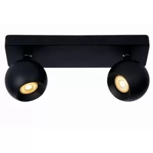 Image of Lucide FAVORI - Twin Ceiling Spotlight - 2xGU10 - Black
