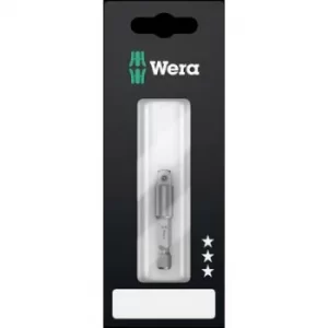 Image of Wera 870/4 05134399001 Connector piece Drive (screwdriver) 1/4 (6.3 mm) Downforce 1/4 (6.3 mm) 50 mm