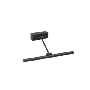 Image of Magritte-1 Integrated LED Picture Light Wall Light Black, 3000K
