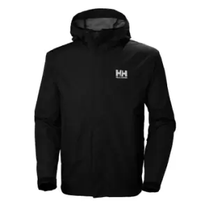 Image of Helly Hansen Mens Seven J Outdoor Rain Jacket Black L