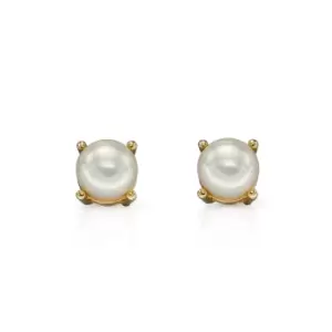 Image of JG Signature 9ct Gold Freshwater Pearl Stud Earrings 4mm