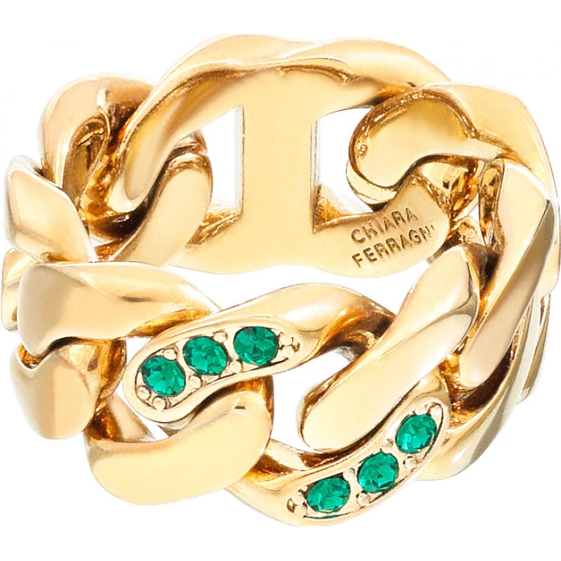 Image of Chiara Ferragni Womens Ring in Gold Gold Female One Size