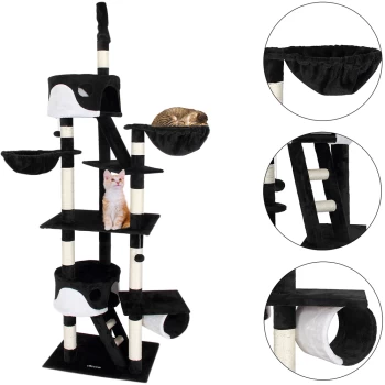 Image of Cat Scratching Post Black 7.9 - 8.5ft