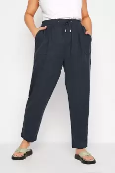 Image of Linen Blend Joggers