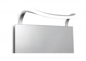 Image of Wall Lamp 12W LED Chrome IP44 4000K, 840lm, Silver, Frosted Acrylic, Polished Chrome