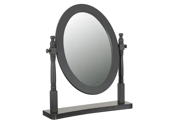 Image of Seconique Contessa Grey Wooden Dressing Table Mirror