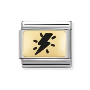 Image of Nomination Classic Gold Thunderbolt Charm
