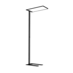 Image of COMFORT Dimmable LED Integrated Floor Lamp Black, In-Built Switch, 4000K