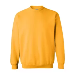 Image of Gildan Heavy Blend Unisex Adult Crewneck Sweatshirt (S) (Gold)