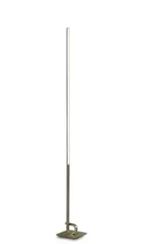 Image of Cinto Floor Lamp 175cm, 20W LED, 3000K, 1600lm Dimmable, Antique Brass