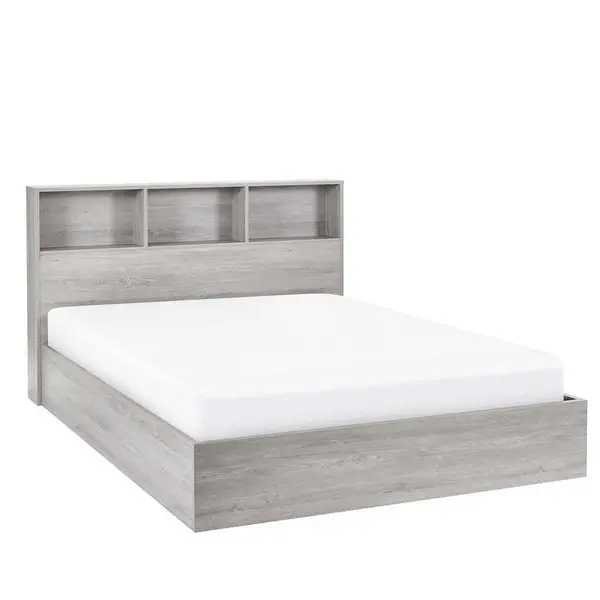 Image of Julian Bowen Bali Ottoman Storage 135cm Double Bed - Grey Oak BAL005