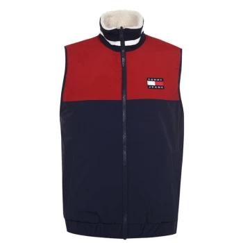 Image of Tommy Jeans Retro Reversible Gilet - Sile/Wine ACU