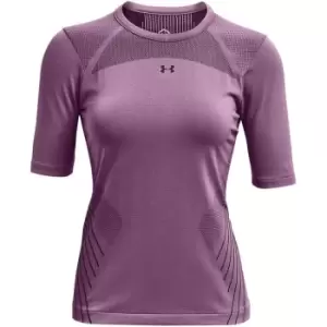 Image of Under Armour Rush Seamless T Shirt Womens - Purple