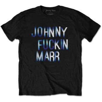 Image of Johnny Marr - JFM Unisex Medium T-Shirt - Black