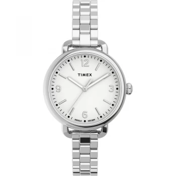 Image of Timex White And Silver 'Essential Collection' Watch - TW2U60300