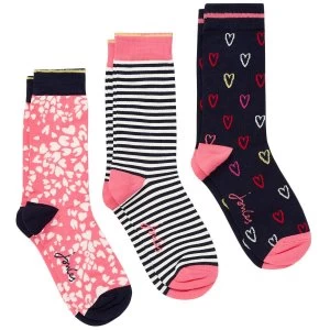 Image of Joules Womens Brill Bamboo Socks 3 Pack