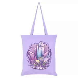 Image of Grindstore Mystical Mushrooms Tote Bag (One Size) (Lilac)