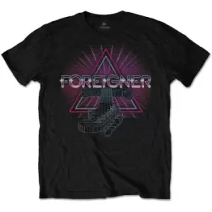 Image of Foreigner - Neon Guitar Mens XX-Large T-Shirt - Black